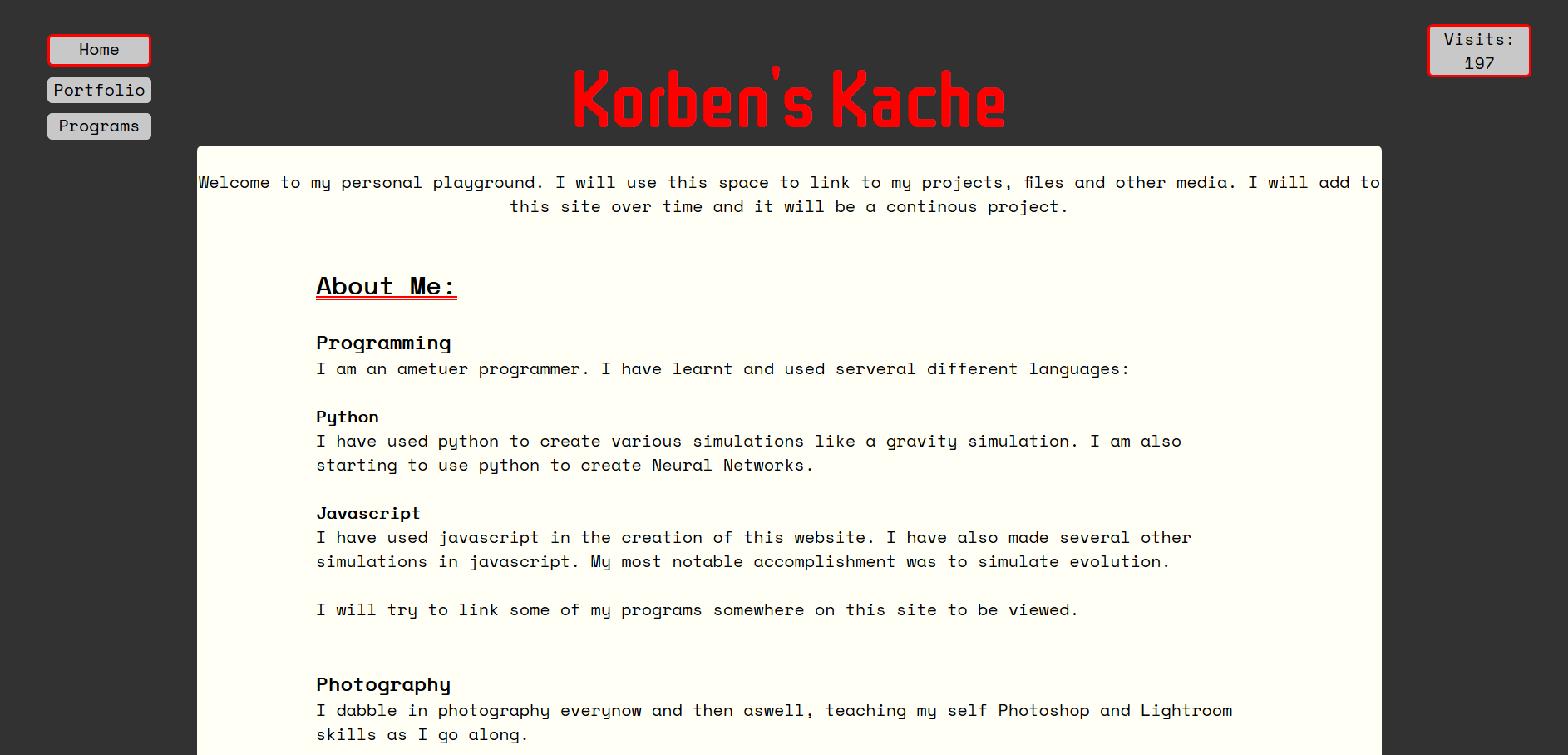 Sausage's stupid website